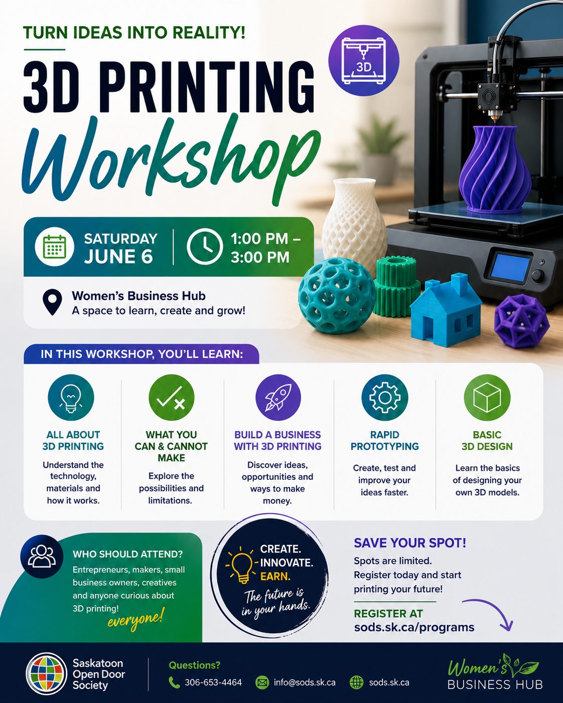 Turn Ideas into Reality — 3D Printing Workshop