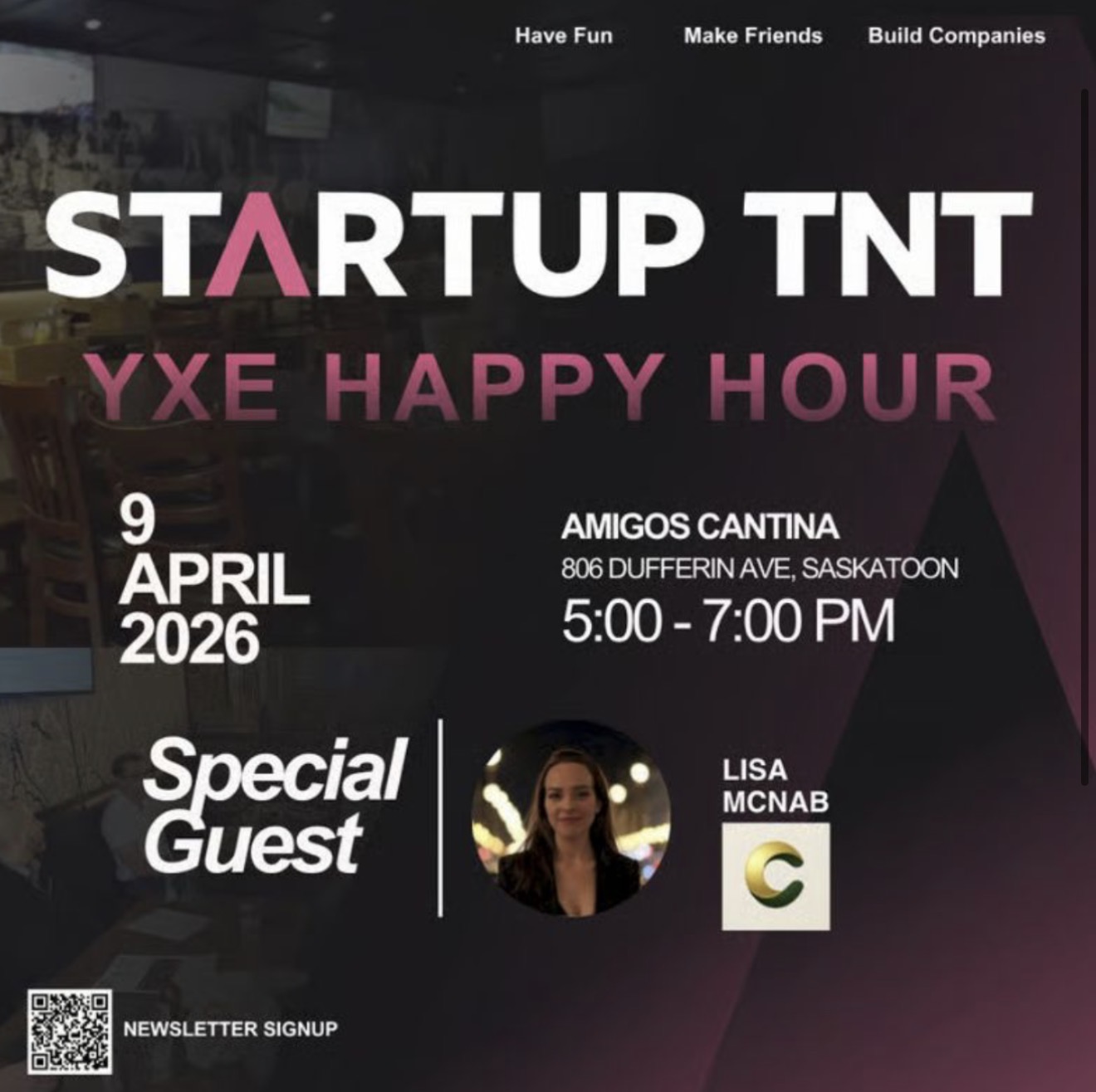 Startup TNT · YXE Happy Hour